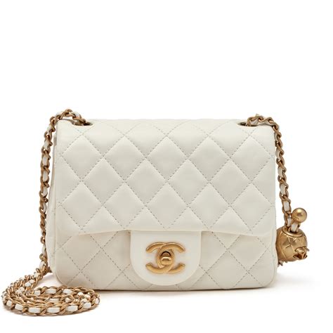 white chanel bag new